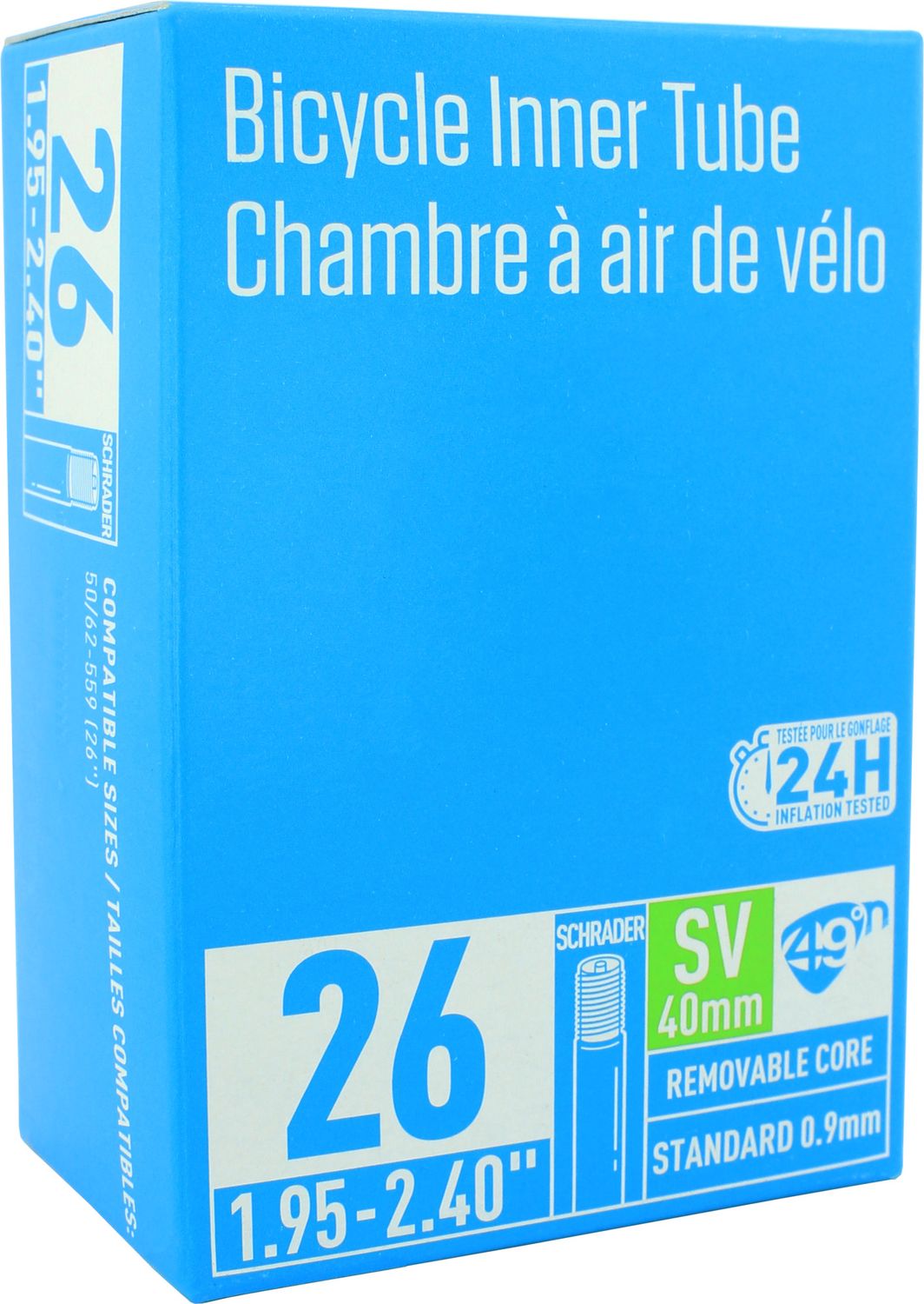 49N - Schrader 26 X 1.95-2.40&quot; Standard Tube
