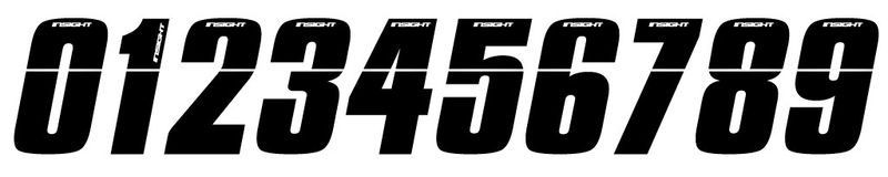 Insight Plate Numbers Black