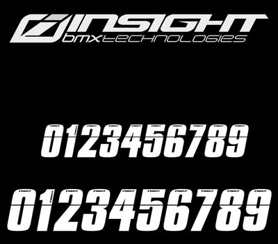 Insight Plate Numbers White