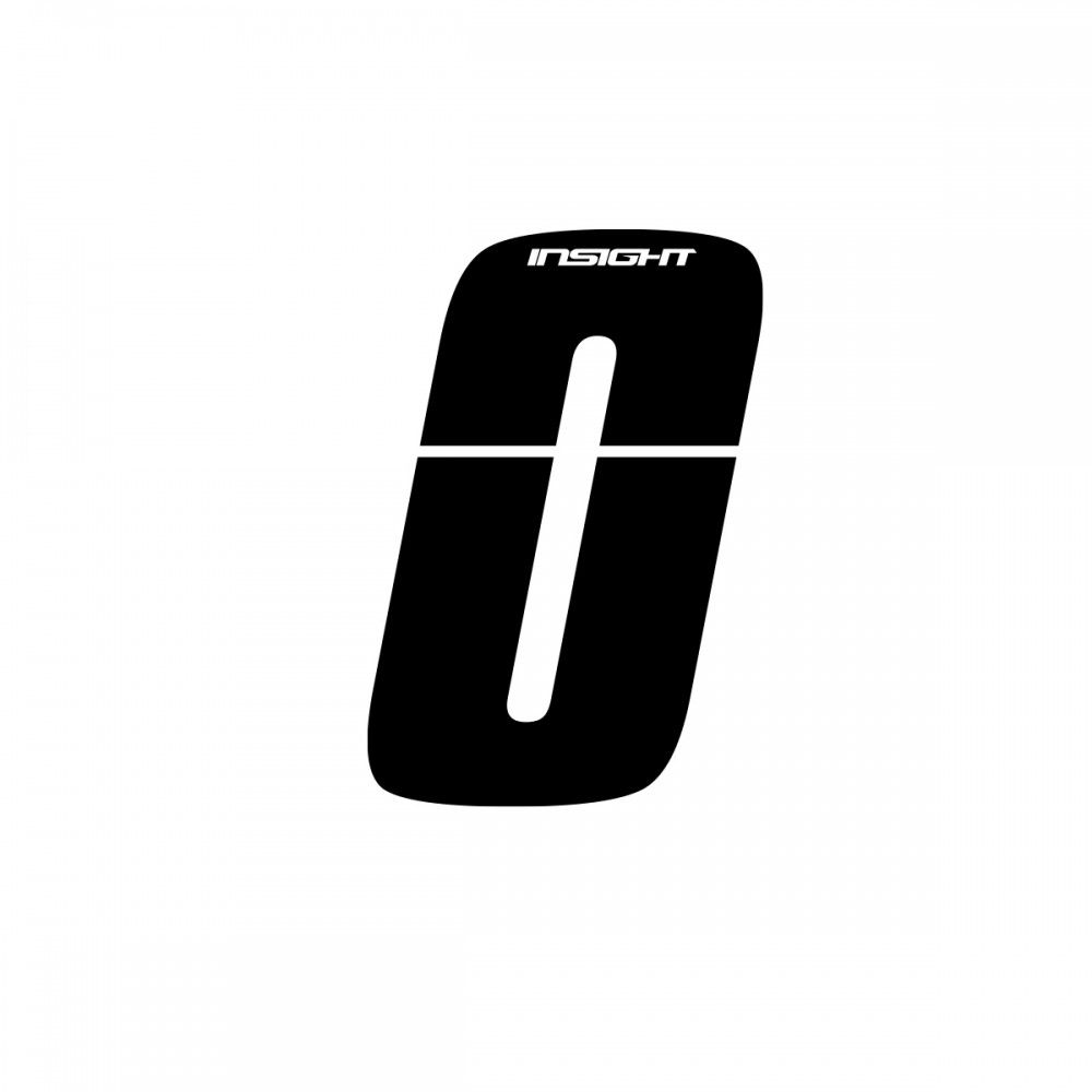 Insight Side Plate Numbers Black, Options: 0