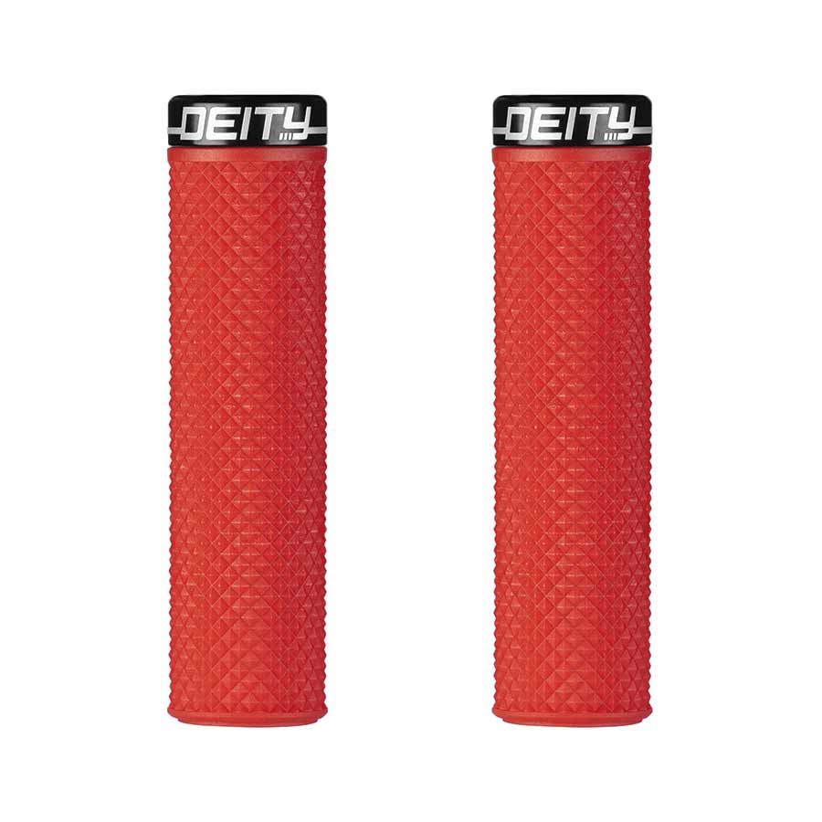 Deity, Supracush, Grips, 133mm, Color: Red