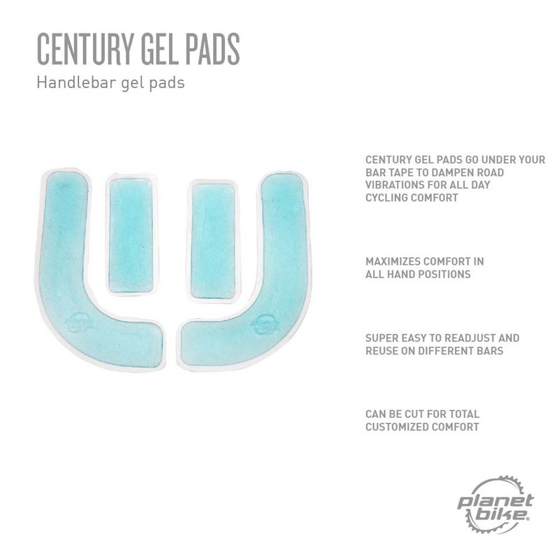 Planet Bike Century Gel Pads for Handle bar wrap : 4 Pads Planet Bike Century Gel Pads for Handle bar wrap : 4 Pads