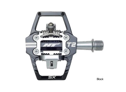 HT T2-SX Pedals, Color: Black