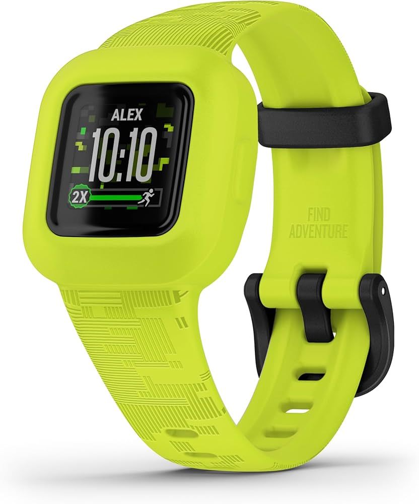 Garmin, Vivofit jr. 3, Watch, Green, Green - Silicone