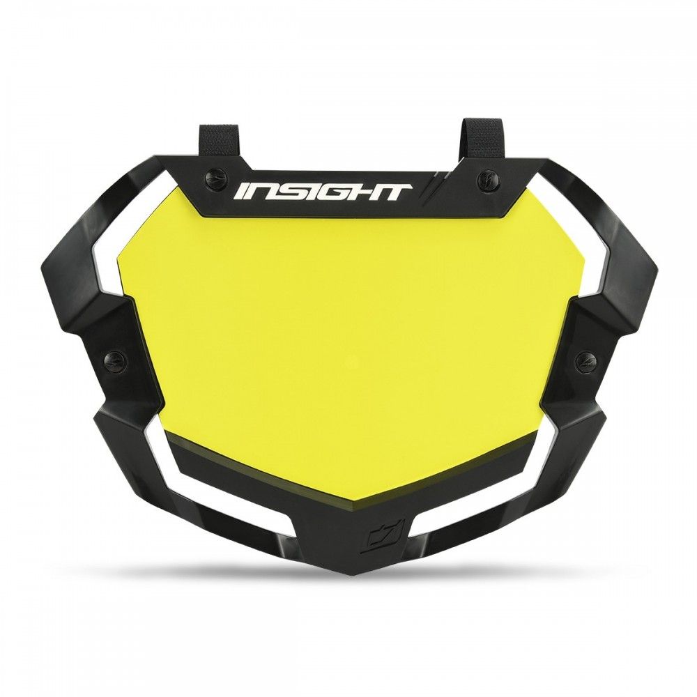 Insight 3D Vision2 Number Pro Plate (Yellow Bkgrnd), Color: Black