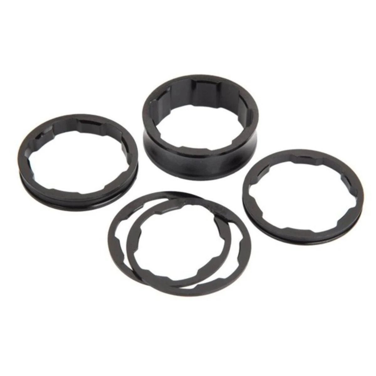 Box Two Headset Spacer Kits 1-1/8 &amp; 1&quot; Black