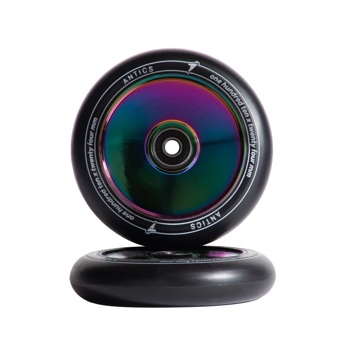 Antics Eclipse Hollow Core 110x24 Single Wheel- Oil Slick