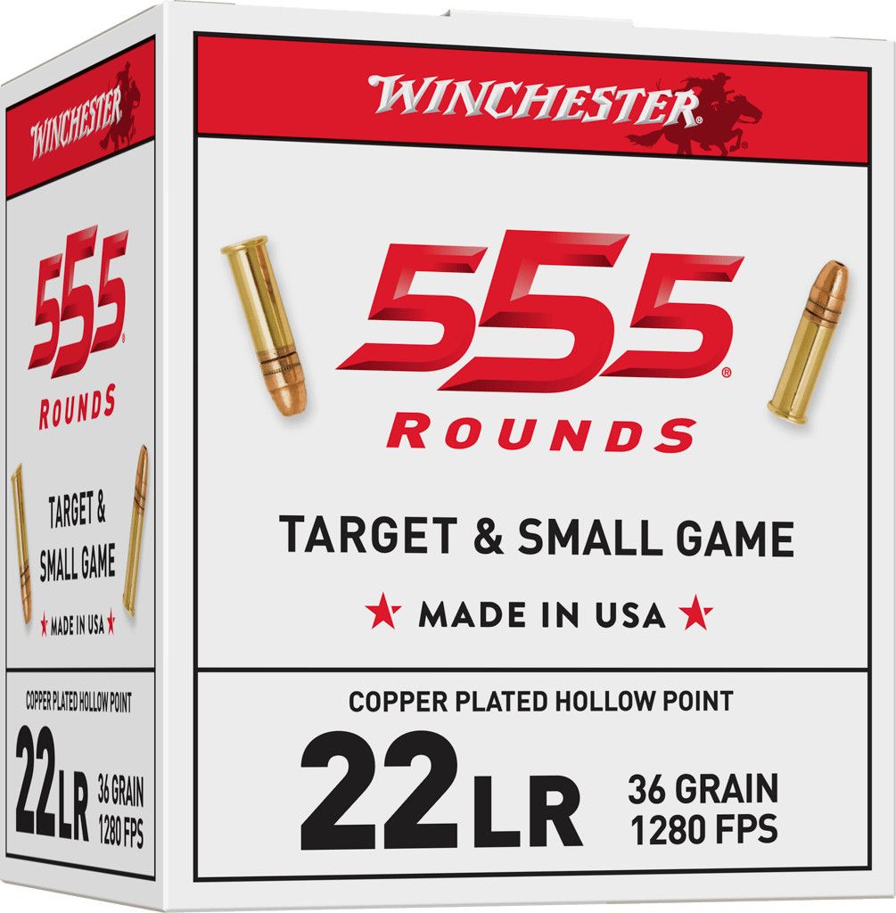 Winchester .22 Long Rifle 36-Grain Rifle Ammunition, 555-rounds