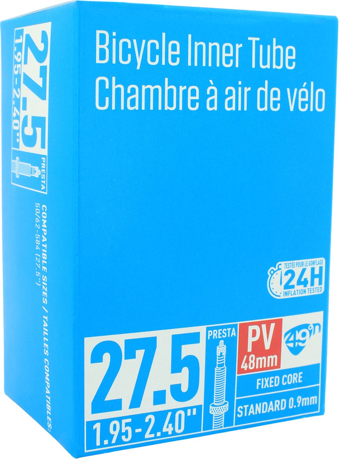 49N - Standard Tube - Presta Valve 27.5 X 1.95-2.40&quot;