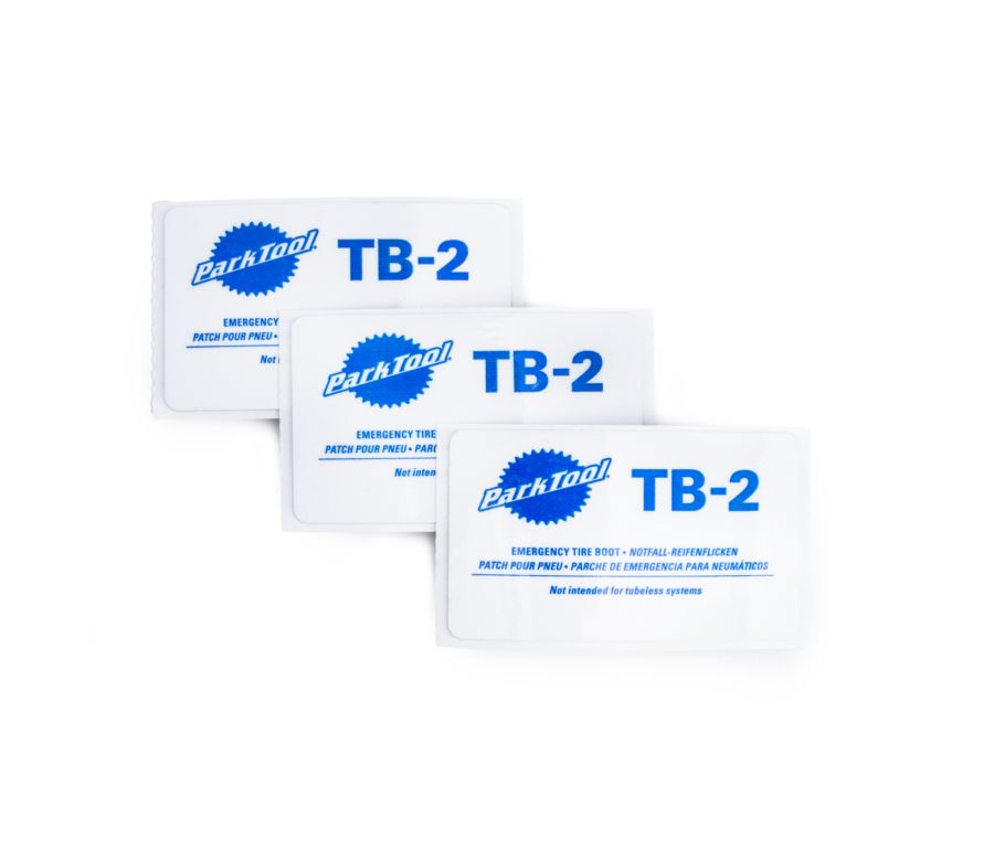 Park Tool, TB-2, Kit of 3 tire boots, 1 kit on a header card