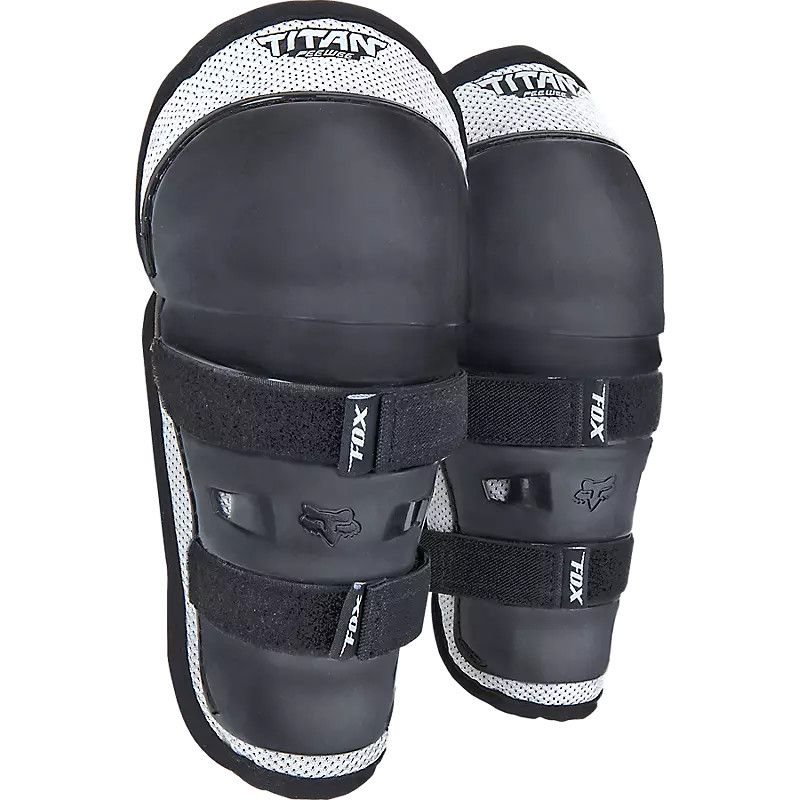 Fox Peewee Titan Knee/Shin Guard Black/Silver