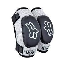 Fox PeeWee Titan Elbow Guard Black/Silver SM