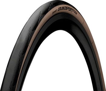 Continental Grand Sport Race Tire - 700 x 28, Clincher, Folding, Black/Brown, PureGrip, NyTech Breaker