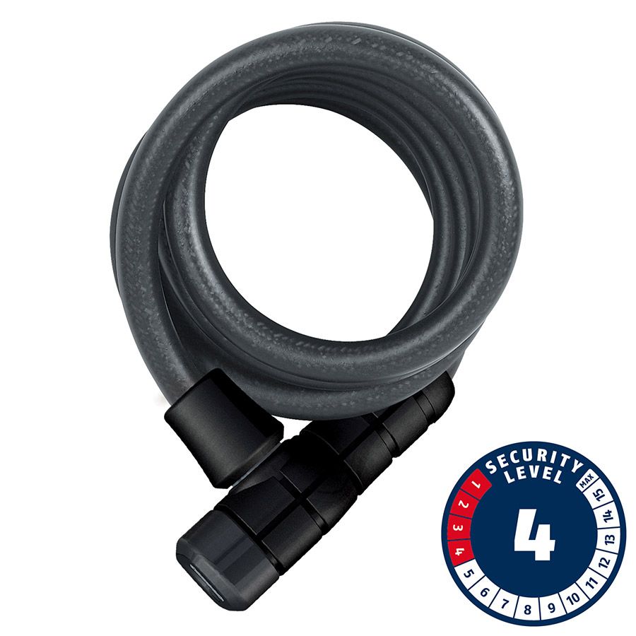 Abus, Booster 6512K, Cable with key lock, 12mm x 180cm (12mm x 5.9&#39;)