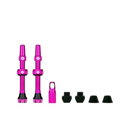 Muc-Off, Tubeless Valve, Presta, 44mm, Pink, Pair