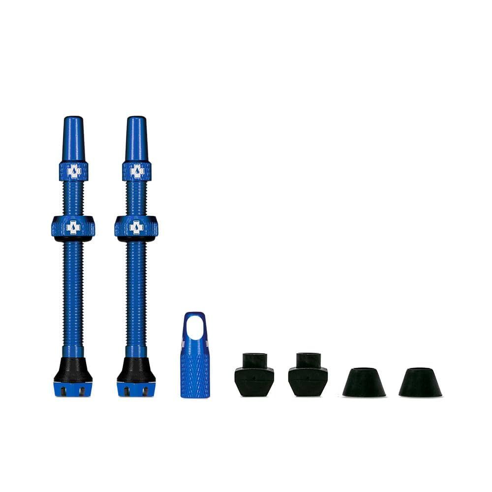 Muc-Off, Tubeless Valve, Presta, 44mm, Blue, Pair