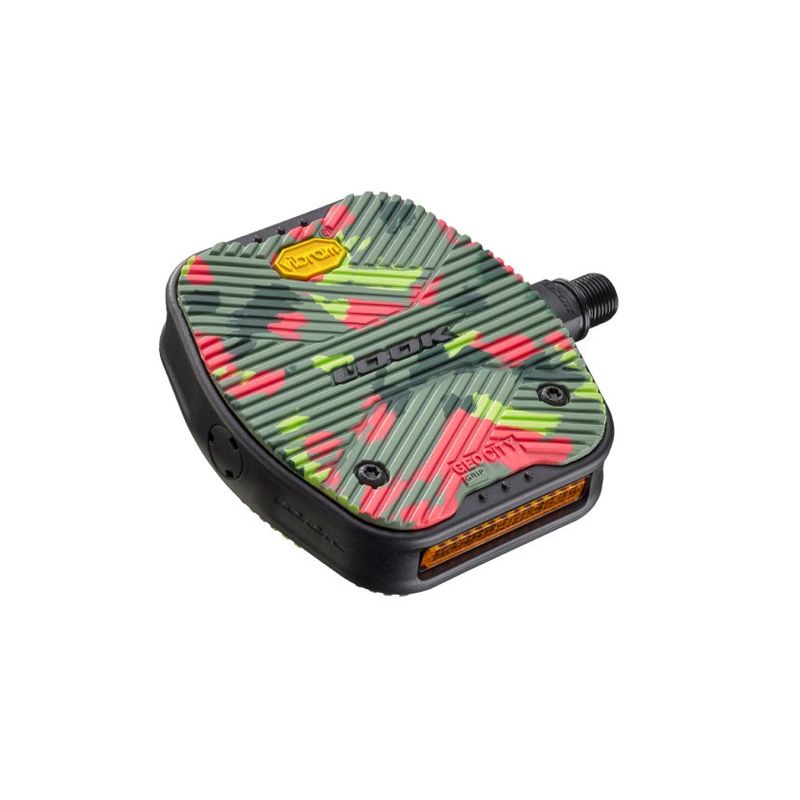 Look, GEO City Grip, Platform Pedals, Body: Composite, 9/16&#39;&#39;, Camo, Pair