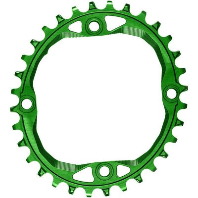 absoluteBLACK 104bcd Oval Chainring, 34 teeth, Green, Narrow/Wide