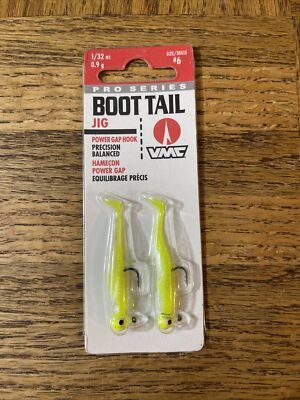 VMC Boot Tail Jig 1/32 Glow Chartreuse