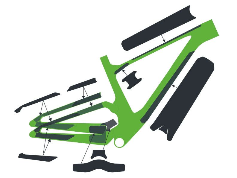 SYN Frame Protection kit SPARK Carbon