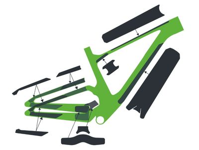 SYN Frame Protection kit SPARK Carbon