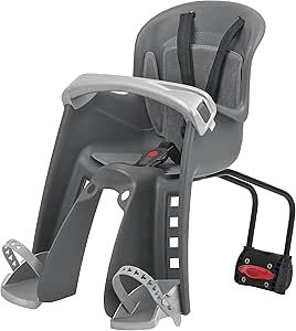 Polisport, Bilby JR FF, Front baby seat, Rear bracket, Grey/Silver