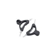 Jagwire Alloy Straddle Cable Carrier Black Pair