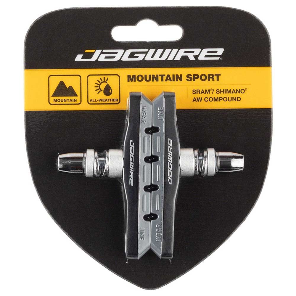 Jagwire Mountain Sport Brake Pads Threaded Post Gray