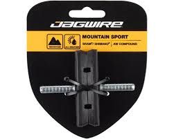Jagwire, Mountain Sport, Cantilever brake pads, Offset post, 70mm, All-Weather (Aw), Black, Pair