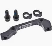 Shimano, SM-MA-F180P/S, Disc brake adapter for Post Mount caliper, Front, ISO fork, 180mm rotor