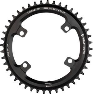absoluteBLACK Oval 110 BCD CX Chainring - 42t, 110 Shimano Asymmetric BCD, 4-Bolt, Narrow-Wide, Gray