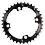 Truvativ, 36T, 9 sp, BCD 104mm, 4-Bolt, Outer Chainring, For MTB double, Aluminum, Black, 11.6215.091.000