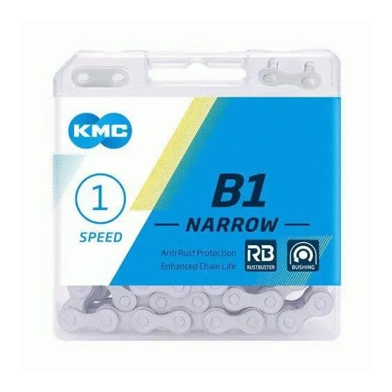 KMC B1 Narrow 1 speed 3/32&quot; Silver/Silver