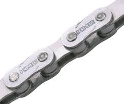 KMC Z1eHX Wide Chain - Single Speed 1/2&quot; x 1/8&quot;, 112 Links, Silver