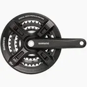Shimano, Altus FC-M311, Crankset, 7/8 sp., 175mm, 28/38/48T, Riveted, Square, 50 mm, Black