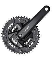 Shimano, FC-MT101, Crankset, Speed: 3x9, 22/30/40, Square, 170mm, Black, EFCMT101C002CLB