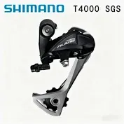 Shimano, Alivio RD-T4000, Rear derailleur, 9sp., Black, SGS