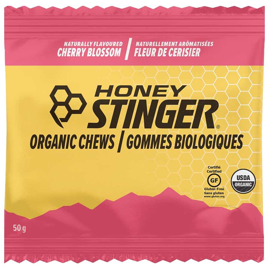 Honey Stinger, Organic Energy Chews, Box of 12 x 50g, Flavour: Cherry Blossoms
