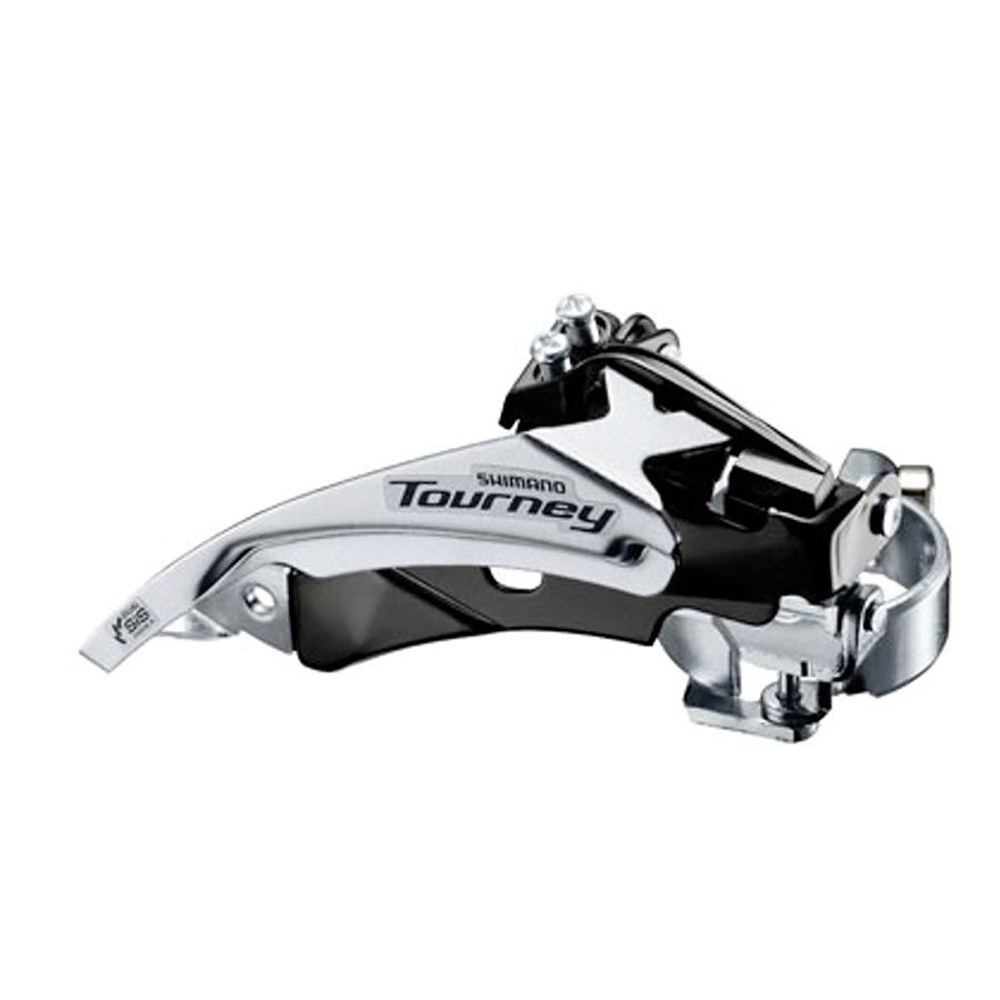Shimano, Tourney FD-TY601, Front Derailleur, 3x6/7/8, Swing: Top, Cable Pull: Dual, Low 31.8/34.9mm, 48T Max