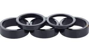 Headset Spacer 5 pc kit - 25.4, 3mm (1), 5mm (1), 10mm (3), Aluminum, Black