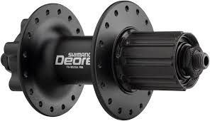 Shimano, Deore FH-M525A, Rear disc brake hub, 32H, 6-bolt, 135mm, QR, Black