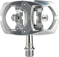 iSSi Trail III Pedals - Dual Sided Clipless with Platform Aluminum 6/16 Black/Silver