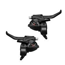 Shimano, ST-EF41, Shift/Brake lever combo, 3X6sp., Black