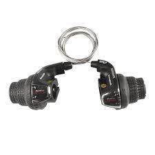 Shimano, Tourney SL-RS35, Twist Shifter, Speed: 3x6, Black, Set