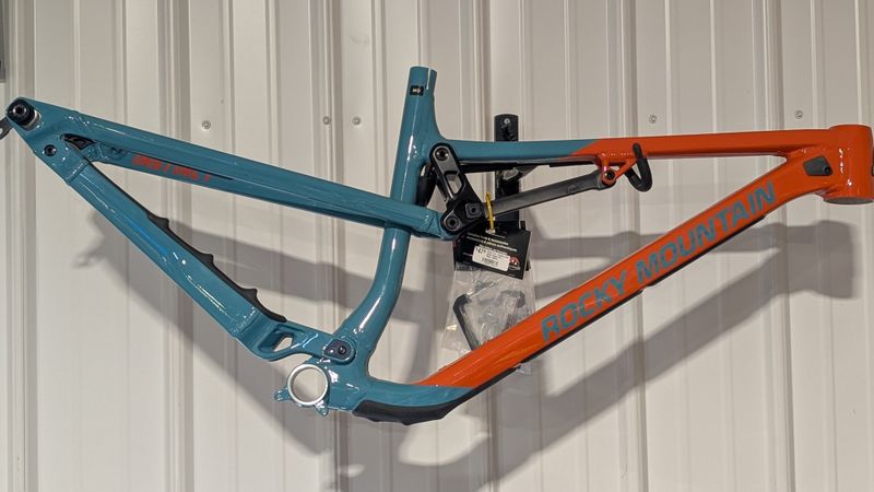 Rocky Mountain Instinct 29 Aluminum Medium, Blue/Orange - FRAME ONLY No Shock