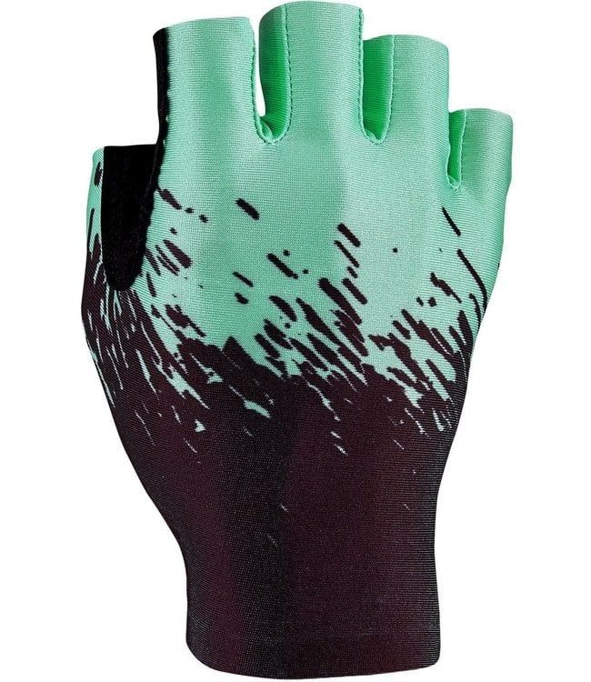 Supacaz SupaG Short Road Gloves, Black/Celeste, Medium