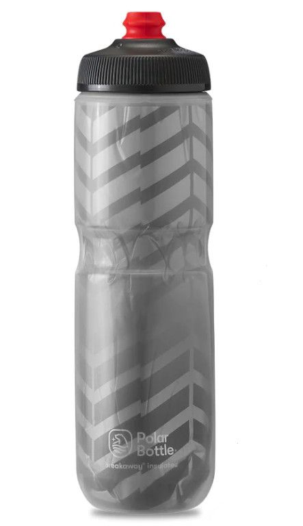 Polar Bottle, Sport Insulated, Color: Charcoal/Silver, Size: 20oz
