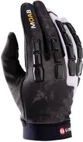 G-Form, Moab Trail, Full Finger Gloves, Color: Black/White, Size: XS