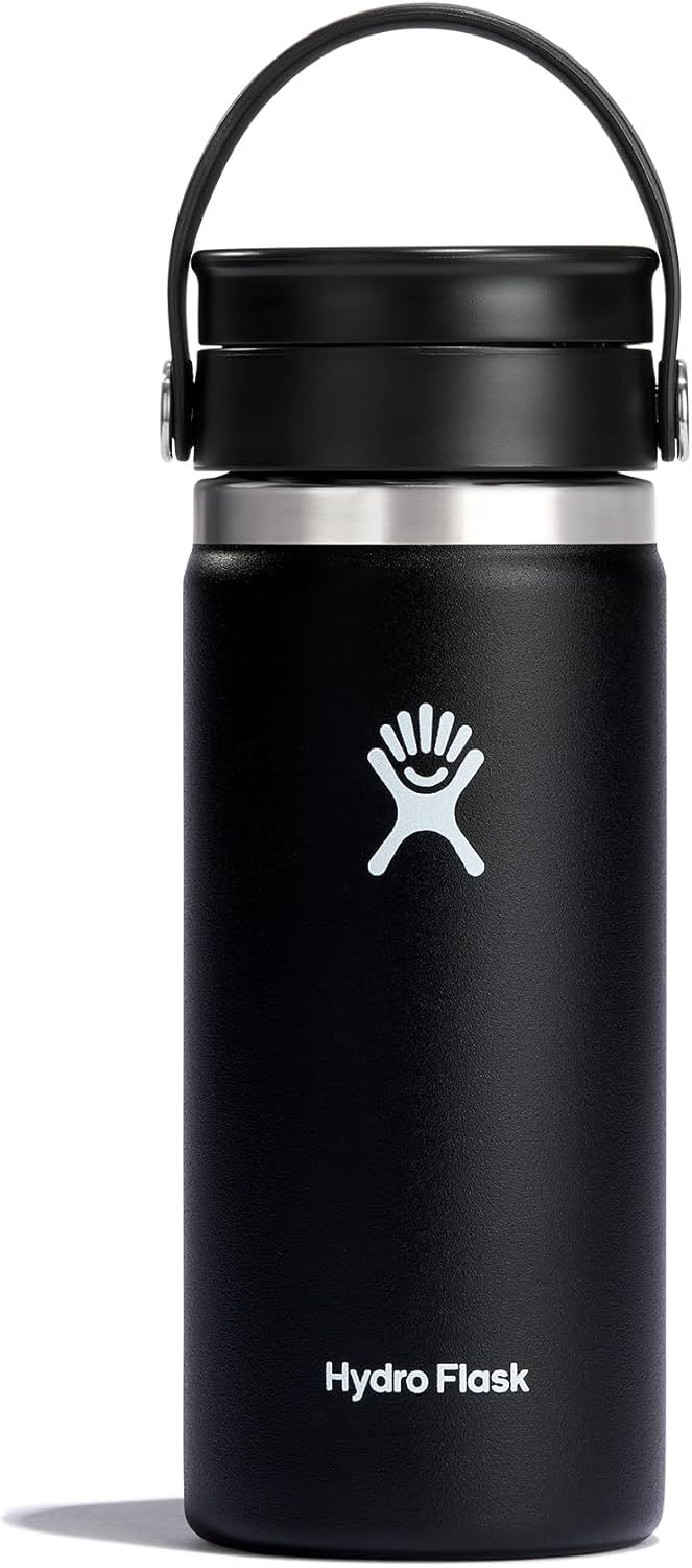 Hydro Flask 16oz with Wide Mouth Sip Lid, Color: Black