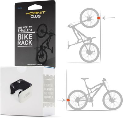 Clug Wall Mount Bicycle Storage Rack, White/Orange, MTB XL